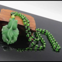 (COD) - KALUNG SHIO LIONTIN KOI TEMBUS SINAR Hijau