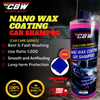 CBW Car Nano Shampoo 500ml Wash & Wax In 1 Step Car Wash Shampoo Wax Sabun Cuci Kereta Polish Wash  