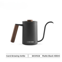 Pour Over Coffee Kettle 400ml/600ml Stainless Steel Gooseneck Tea Water Pot Chic Cafe Barista Kitchen Accessories