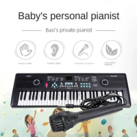 Spring Festival Gift Children's Electronic Organ 61 Key Musical Keyboard Midi Controller Piano Infantil Organ Keyboard AA50EO
