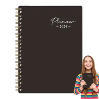 Monthly Planner Books Small Spiral Notebooks Coil Diary Books Multifunctional Flexible Organizer Notebook Planner 2024 Pocket