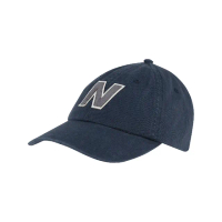 【NEW BALANCE】帽子 6 Panel Block Baseball Cap 男女款 深藍 老帽 棒球帽 可調式 NB(LAH21214NNY)