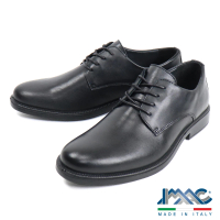 【IMAC】科技輕底素面綁帶德比鞋 黑色(250150-BL)