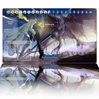 Digimon Playmat Examon VS Gankoomon DTCG CCG Mat Trading Card Game Mat Board Game Mat Rubber Gaming Mouse Pad &amp; Bag 600x350x2mm
