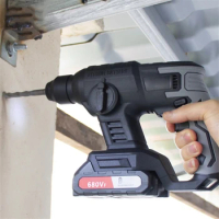 2.0ah Lithium Electric Impact Drill Rechargeable Hammer Cordless Rotary Hammer Impact Drill Electric Hammer Drill 0-4260r/min