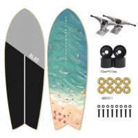 CX4 Land Surfboard Beginner Surfboards Brush Street Big Fish Board Walking Skateboard Longboard Penny Board Ski Exercise Boards