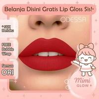 ODESSA Optima Lip Matte Cream Transferproof OTP Lipstik Matte Tahan Lama Halal Ringan * MIMI GLOW * 
