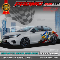DECAL STIKER MOBIL JAZZ, BRIO, SIGRA, YARIS TERKINI-STICKER FREE NAMA SIAP PASANG SEGALA JENIS MOBIL
