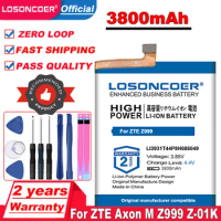 LOSONCOER 3800mAh LI3931T44P8H686049 Battery For ZTE Axon M Z999 Z-01K Battery in stock