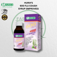 Hurix's 600 Flu Cough Syrup Improved 60ml/ 100ml