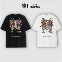 Áo thun bigsize 50kg -120kg cho nam/nữ vải cotton dày dặn mẫu Inside Out - My Homies