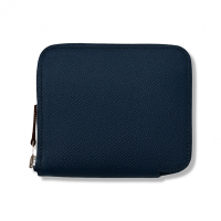 Hermes 絲巾短夾 ( 深藍 Bleu De Pruss x 愛心琥珀 Wild ) Silk’in Compact wallet