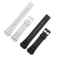 Resin strap men's pin buckle watch accessories sports watch strap for Casio MRW-200H W-752 w-s210H W-800H W-735H watch band