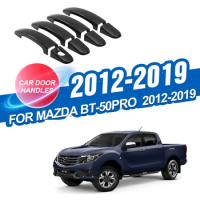 Mazda BT-50 Pro 2012-2019 Carbon Fiber style exterior door handle cover trim