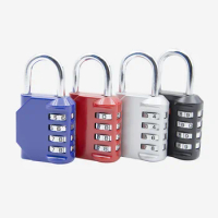 4 Digital Padlock Heavy Duty Zinc Alloy Password Lock For Door Window Suitcase Bag Package Cabinet Locker House Security