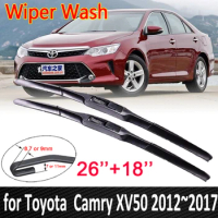 for Toyota Camry 50 XV50 2012~2017 2016 2015 2014 2013 XV 50Car Wiper Blade Front Windshield Windscreen Wipers Car Goods