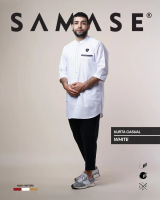 SAMASE Kurta Casual A091 Kemko Kemeja Pria Dewasa Lengan 3/4