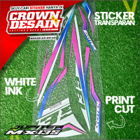 Striping Transparan Jupiter MX 135 Custom Rainbow - Decal Striping UV Jupiter MX New Exciter 135 - S