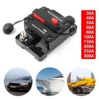 Waterproof Car Boat Auto AMP Circuit Breaker Fuse Reset DC 12-48V 30A 40A 50A 60A 70A 80A 100A 120A 