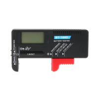 BT-168D Digital Battery Tester Volt Checker for 9V 1.5V Button Cell Rechargeable AAA AA C D Universal Battery Test