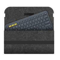 K380 Bag for Logitech K380 Sleeve Case Cover Wool Felt Storage Handbag Carrying Purse Pouch Portable Keyboard Accessories