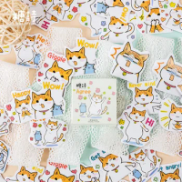 45Pcs/Set Cat Paper Sticker Decoration DIY Handmade Arts Craft Sticker Christmas gift