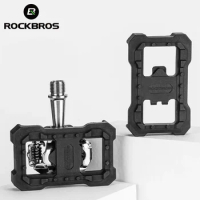 ROCKBROS Flat pedal adapter Clipless Platform Adapter Pedal for Shimano SPD Speedplay Cycling Pedal Convert Bicycle Pedals