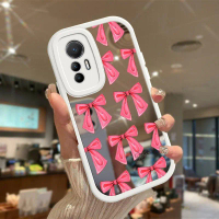 Ốp Cho Xiaomi 12 Lite, MI 12X / MI 12 Lite / MI 12 Pro, Ốp Lưng Bề Mặt Gương Nơ Hồng, Điện Thoại Chố