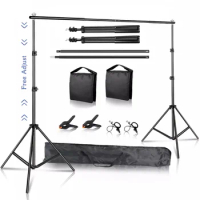 SH New Photo Video Studio Backdrop Background Stand Photography Backgrounds Picture Canvas Frame Support System With Carry Bag