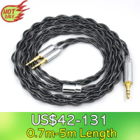 LN008355 99% Pure Silver Palladium Graphene Floating Gold Cable For Oppo PM-1 PM-2 Planar Magnetic 1MORE H1707 Sonus Faber Pryma