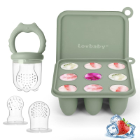 Baby Fruit Food Feeder Breastmilk Popsicle Molds Silicone Food Freezer Tray for Cooling Teething Rel