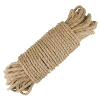 5Mm 100M Natural Jute Rope,Twine Jute Twisted Cord,Macrame String,For DIY Craft Decoration/Handmade Pet Scratching