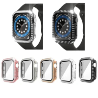 Protective Watch Case Tempered Glass Screen Film for Apple Watch Series 1 2 3 38mm 40mm 42mm 44mm Full Protection Cover