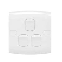 Saklar 3 Gang 1 Way Eurosmart SST0301 Switch Putih