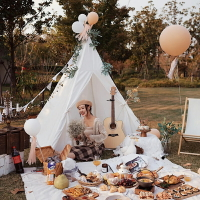 婚紗道具野餐用品套裝 戶外帳篷ins氣球裝飾生日布置拍照道具全套