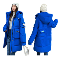 【K.W.】現貨工裝造型多口袋防風長版保暖外套(外套 保暖 秋冬 共3色)