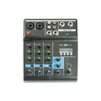 Portable DJ sound system USB professional interface audio digital audio mixer
