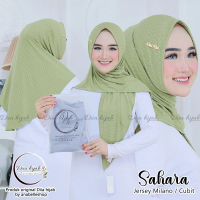 DIIA HIJAB Sahara Segitiga Instan Pet Malay Jilbab Ungu Atau Tarro  Matt Jersy Milano atau Cubit By 