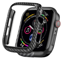 Cover For Apple watch case 44mm 40mm 45mm 41mm 42mm 38mm Carbon fiber Bumper Protector iWatch series 7 3 4 5 6 SE 8 Accessories