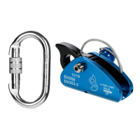 O Shape 25KN Alloy Steel Safety Buckle Professional Rock Climbing Carabiner &amp; Carabiner Gear Aluminum Rope Grab
