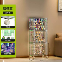 手辦展示櫃透明盲盒收納展示架適用玩具模型積木收納盒陳列櫃
