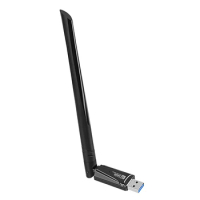 WiFi 6 USB WiFi Network 900Mbps Dual Band 2.4G&amp;5GHz Wireless Receiver Driver Free USB Dongle Receiver 5dbi Antenna for Win 10/11