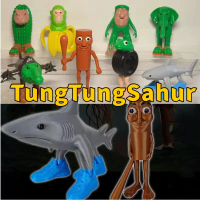 Tung Tung Tung Sahur 8 ชิ้น Action Figure เครื่องประดับ Chimpanzi Bananin รุ่นสินค้าสะสม