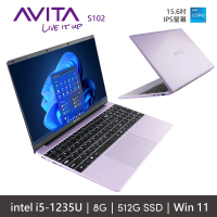 AVITA 15.6吋SATUS S102簡潔美學筆電/紫(FHD/i5-1235U/8GB/512G SSD/W11Home)