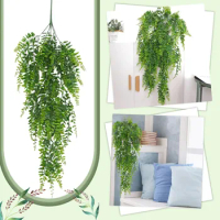 Champagne Wall Rental Persian Wall Hanging Vine Family Decoration Artificial Flower Hanging Baskets For Outside