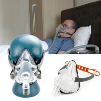 BMC FM1 Full Face Mask CPAP Auto CPAP BiPAP Mask With Free Headgear White S M L for Sleep Apnea OSAHS OSAS Snoring People