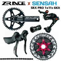 SENSAH SRX PRO 1x11 Speed, 11s Road Groupset, R/L Shifter + Rear Derailleurs + ZRACE ALPHA , gravel-bikes Cyclo-Cross