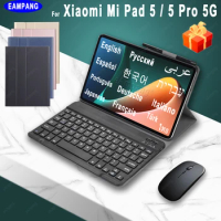 Funda Cover for Xiaomi Pad 5 Keyboard Case for Mi Pad 5 Pro Mi Pad 5  Keyboard Russian Korean Spanish Keyboard Leather Case Funda - AliExpress