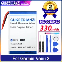 GUKEEDIANZI Battery 361-00139-10 3610013910 330mAh For Garmin Venu 2 Venu2 Smart Watch Batteria
