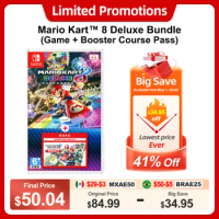 Mario Kart 8 Deluxe Bundle (Game + Booster Course Pass) Nintendo Switch Game Deals Physical Game Card Racing Genre for Switch